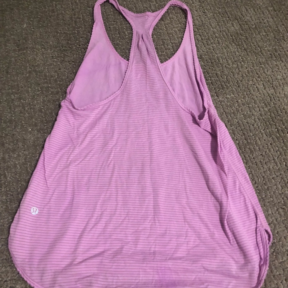 Lululemon 105F Singlet Lavender pink Luon Tank 6